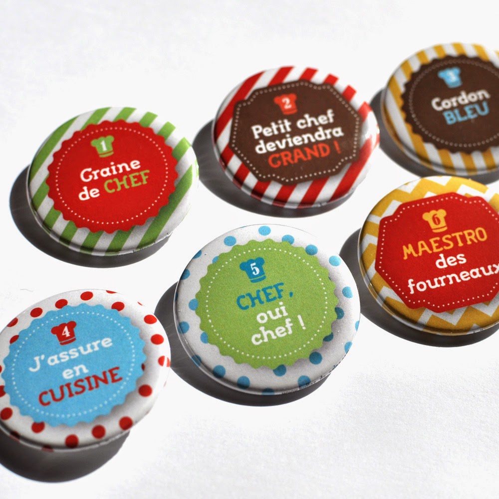 Badges personnalises atelier des chefs