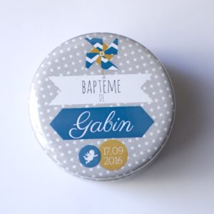 Aimant souvenir baptême personnalisé | Angelot