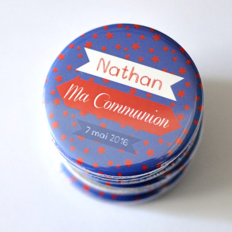 Communion / Cadeau souvenir / moderne / Moustache ou colombe