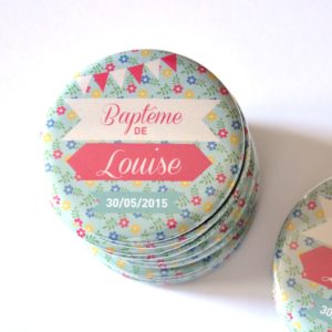 Aimant souvenir baptême personnalisé | Liberty !