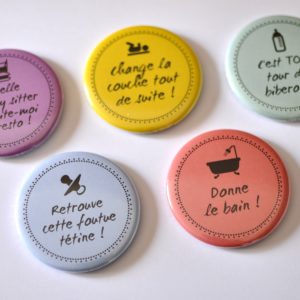 Magnets cadeaux naissance fun et original