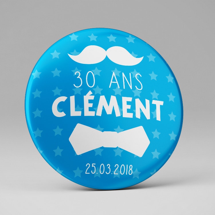 Badges Ou Magnets Cadeaux Invites Anniversaire Moustache