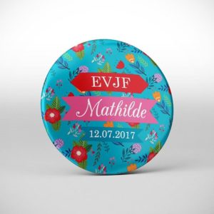 Badge souvenir evjf Tissu japonais