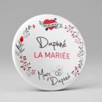 Badge nominatif personnalisé Mariage / Rock vintage