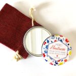 Cadeau original Maîtresse personnalisé / Miroir + pochette