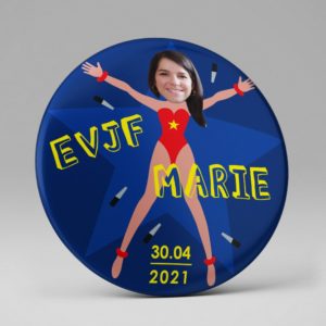 Badge souvenir EVJF / Photo / Rigolo